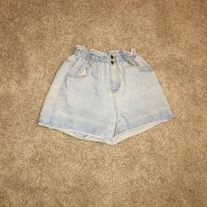Size Small light wash denim shorts